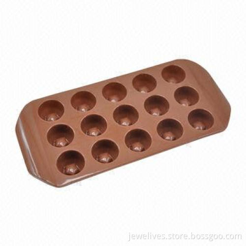 Elegant silicone dimple chocolate molds with 15 cavity